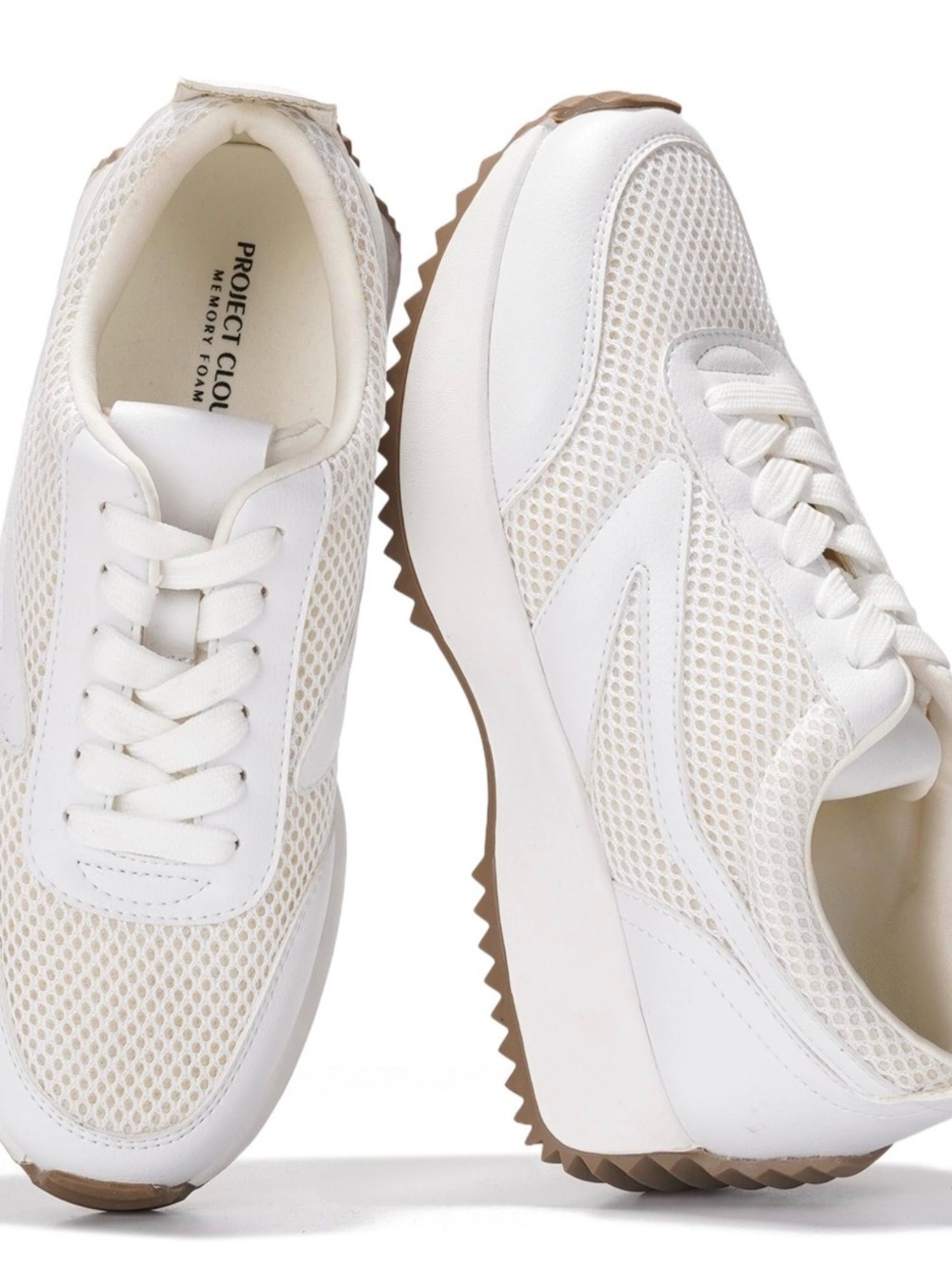 Project Cloud Ivory Mesh Platform Sneaker